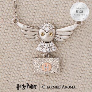 Official Harry Potter Hedwig Owl Necklace - 925 Sterling Silver
